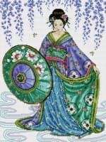 blue geisha схема для вышивки