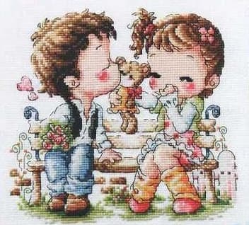 Схема для вышивки «Romantic love»
