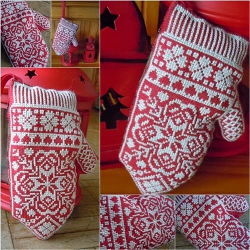 Рукавички с вышивкой