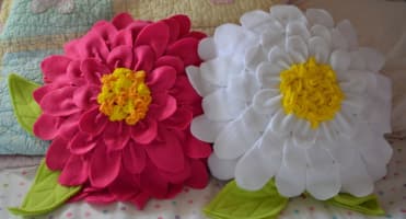 подушки цветы своими руками