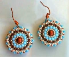 серьги из бисера схемы для начинающих