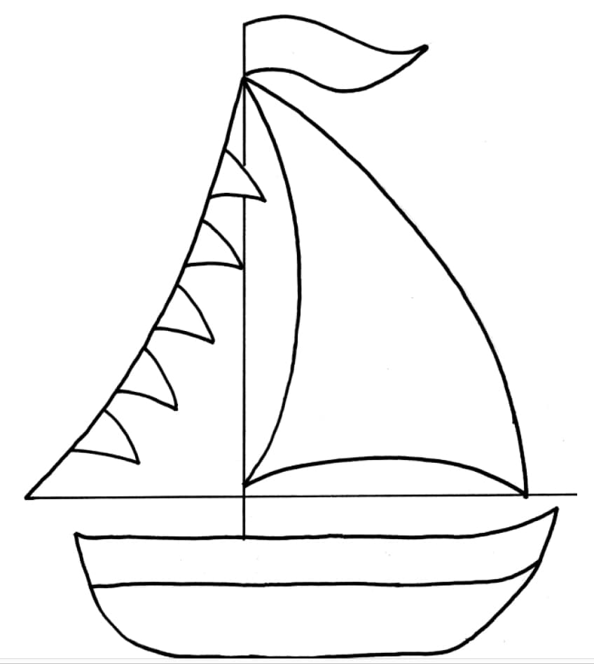 Аппликация «Кораблик»