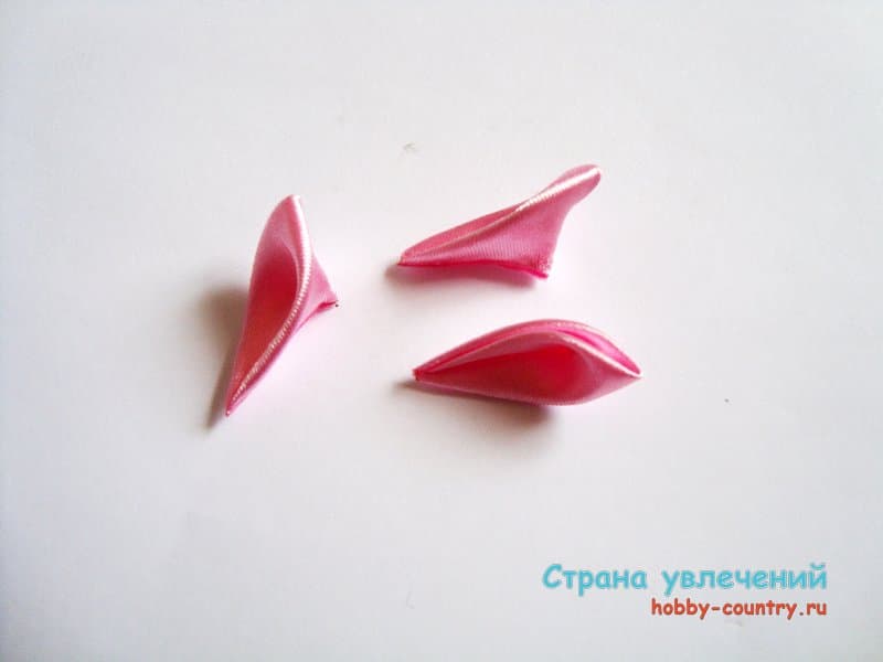 Изготовление заколки канзаши своими руками