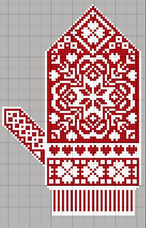Рукавички с вышивкой