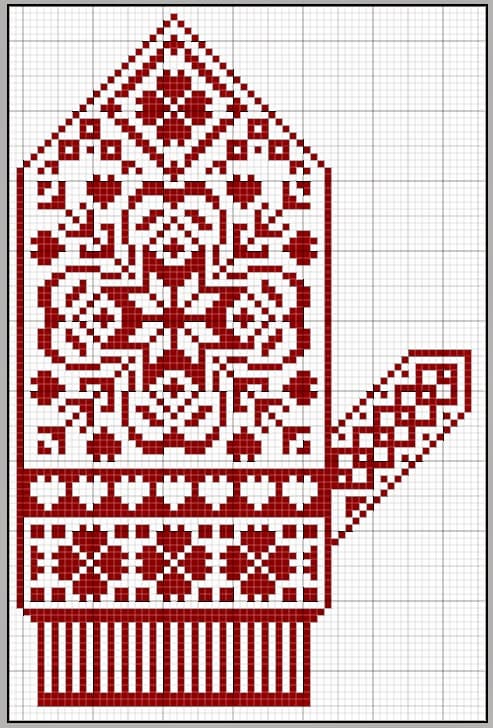Рукавички с вышивкой