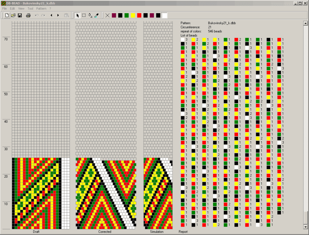Вязанный бисерный жгут «Осенний Буковинец»