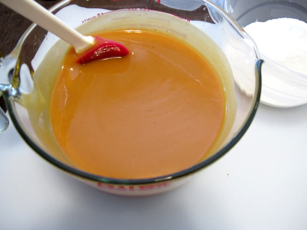 Соляное мыло с нуля с тыквой и кокосовым молоком