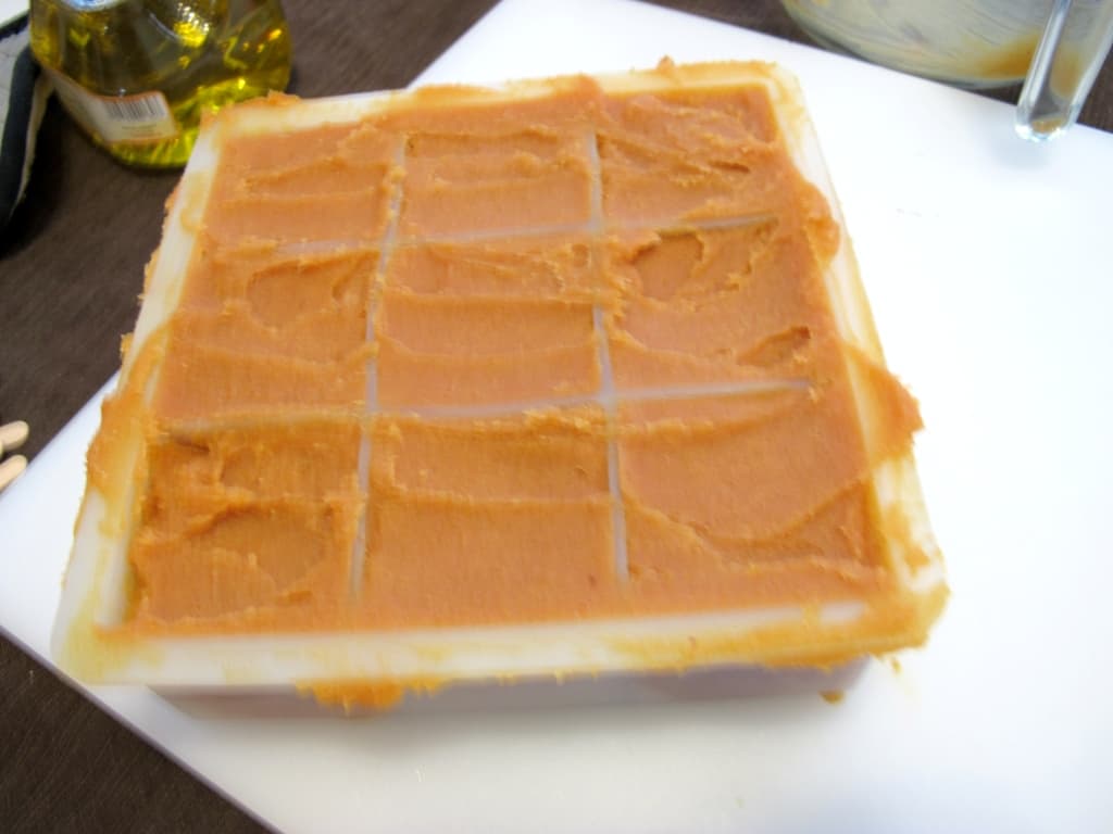 Соляное мыло с нуля с тыквой и кокосовым молоком