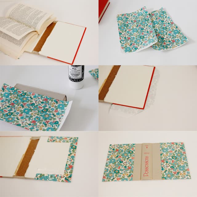 Органайзер на молнии из старой книги