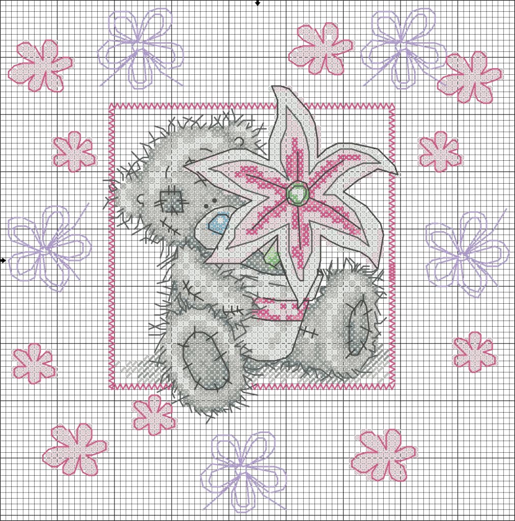 Схемы для вышивки: Tatty Teddy