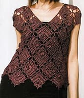 Кофточка: вязание крючком из мотивов