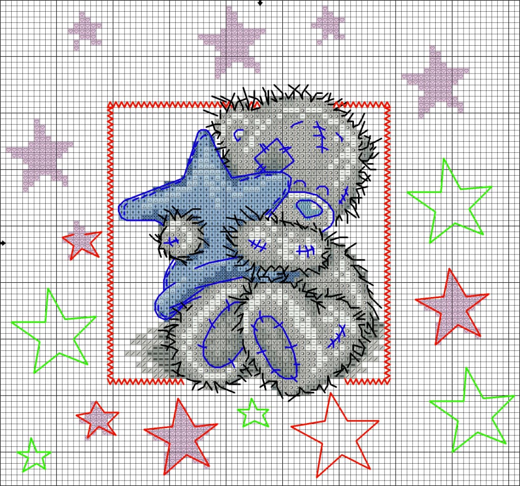 Схемы для вышивки: Tatty Teddy