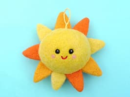 валяние игрушки солнышко мастер класс