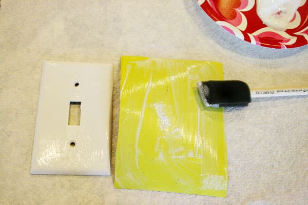 Декупаж выключателя и розеток