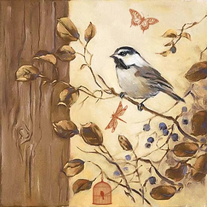 Картинки для декупажа «Птицы»
