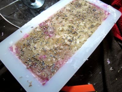 Мыло с лавандой с нуля горячим способом