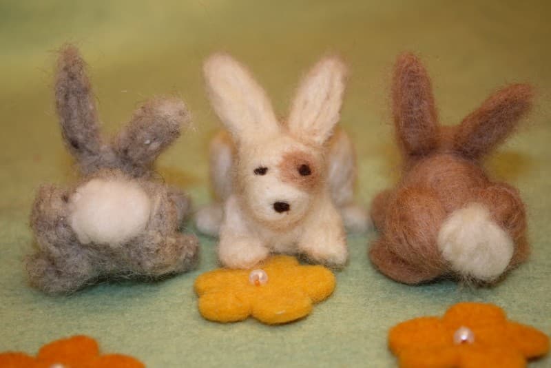 Валяная игрушка Кролик