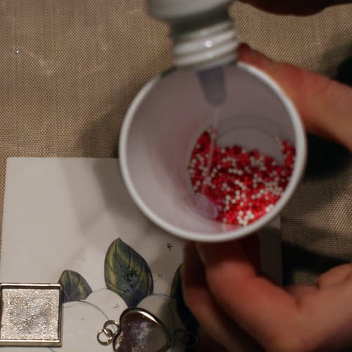 Комплект украшений из эпоксидной смолы