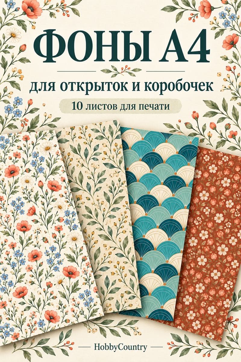 Фоны А4 для открыток и коробочек — пин Pinterest