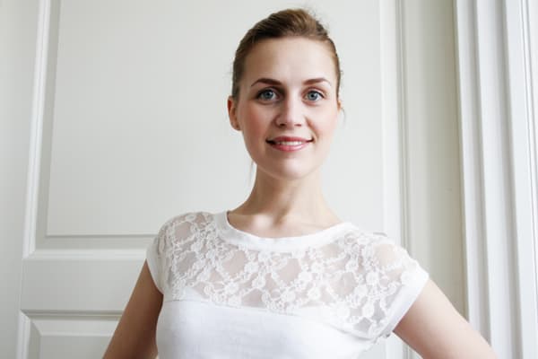 Футболка с кружевом