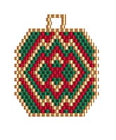 Серьги из бисера «Орнамент»